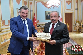 Chairman of Russian State Duma’s Foreign Affairs Committee  Leonid Slutskiy met Head of Turkish parliament Mustafa Shentop