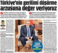 Ambassador Aleksei Erkhov’s interview to “Türkiye” newspaper Ambassador Aleksei Erkhov’s interview to “Türkiye” newspaper