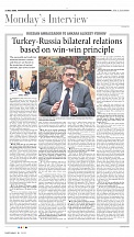 Интервью Посла А.В.Ерхова «Daily Sabah» Интервью Посла А.В.Ерхова «Daily Sabah»
