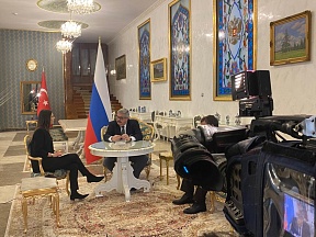 Ambassador Aleksei Erkhov spoke to CNN Turk Ambassador Aleksei Erkhov spoke to CNN Turk