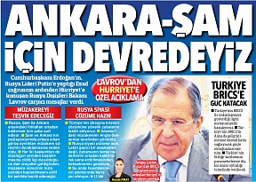 Foreign Minister Sergey Lavrov’s interview with the Türkish newspaper Hürriyet
