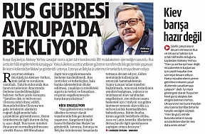 Büyükelçi Aleksei Erkhov Yeni Şafak gazetesi’ne demeç verdi Büyükelçi Aleksei Erkhov Yeni Şafak gazetesi’ne demeç verdi
