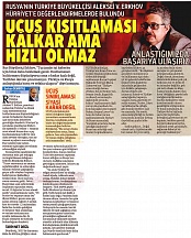 Büyükelçi Aleksei Erkhov ‘Hürriyet’e değerlendirmelerde bulundu Büyükelçi Aleksei Erkhov ‘Hürriyet’e değerlendirmelerde bulundu