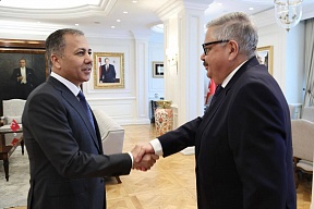 Büyükelçi Erkhov İçişleri Bakanı Yelikaya ile görüştü Büyükelçi Erkhov İçişleri Bakanı Yelikaya ile görüştü